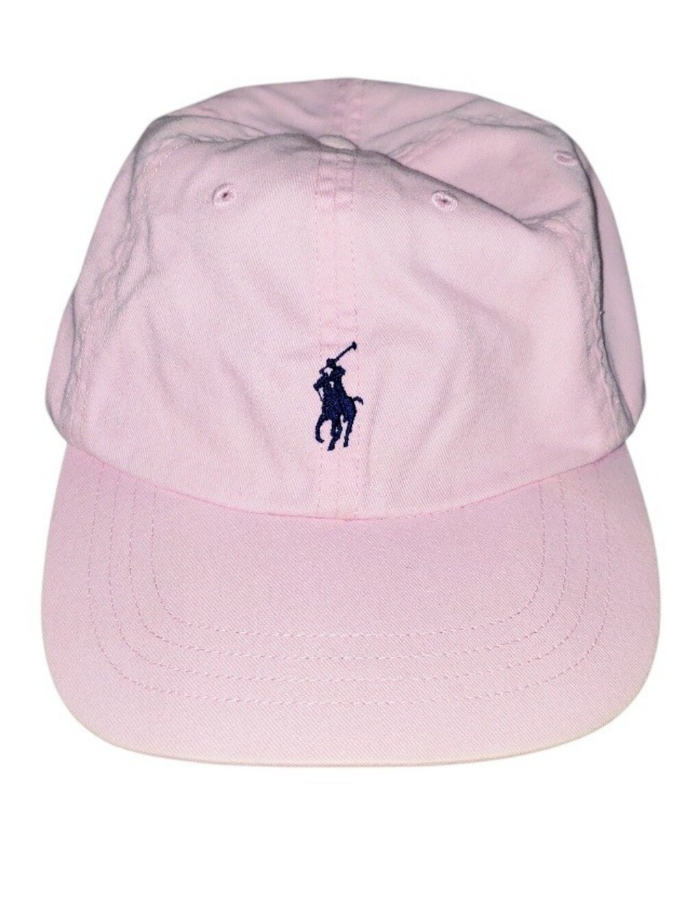 Vintage 90s Polo Ralph Lauren Pony Logo Pink Baseball Cap - Picture 2 of 7